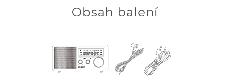 Obsah balení – WR-11BT+