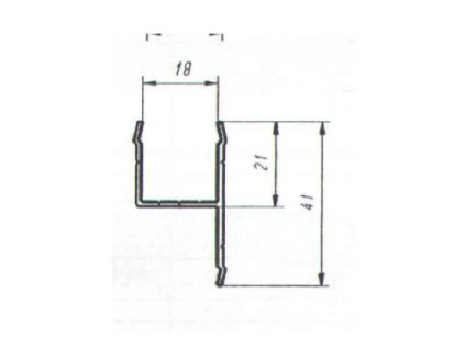 Y profil na falc dveří