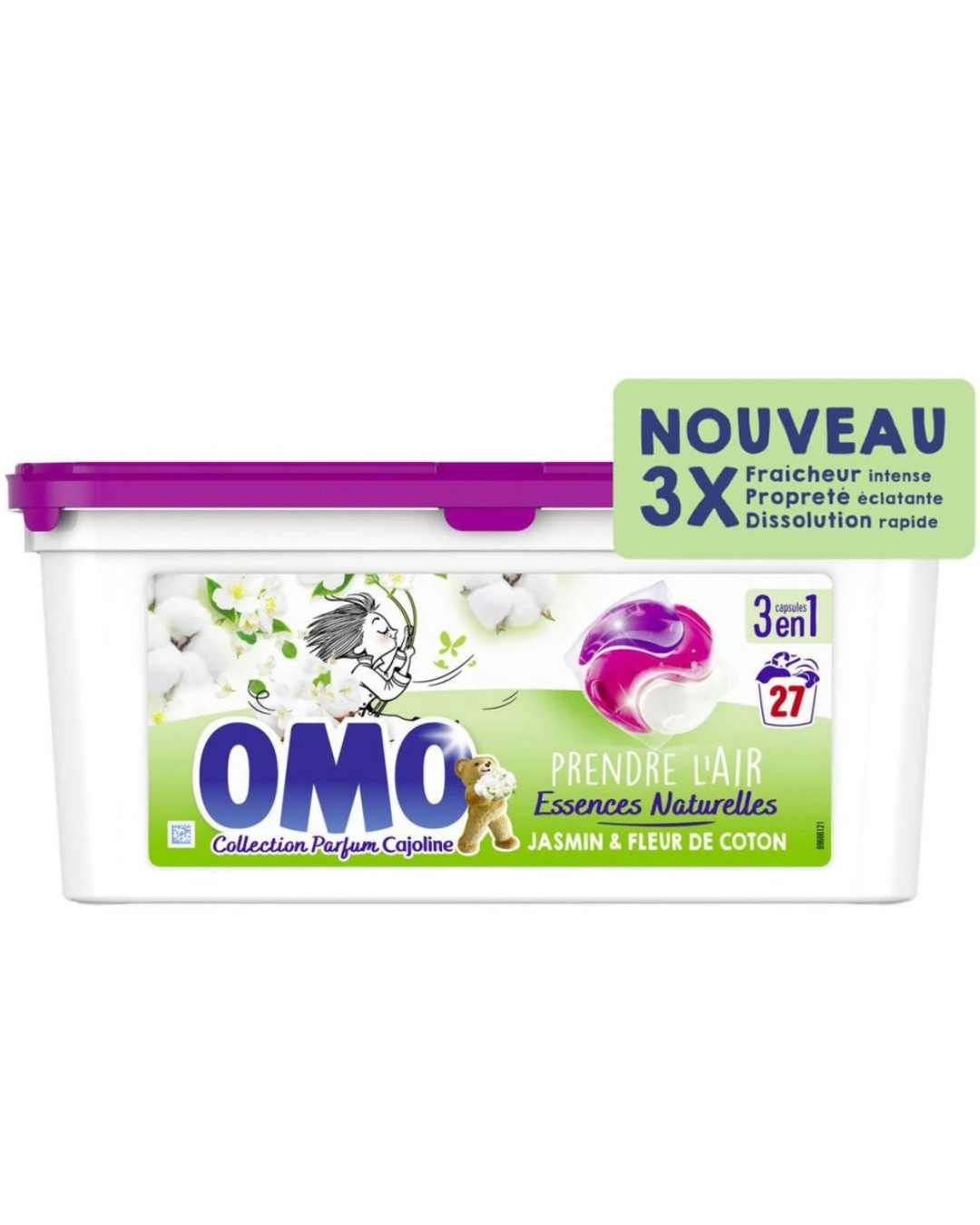 OMO kapsule na pranie 3v1 Jasmin & Fleur De Coton 27ks