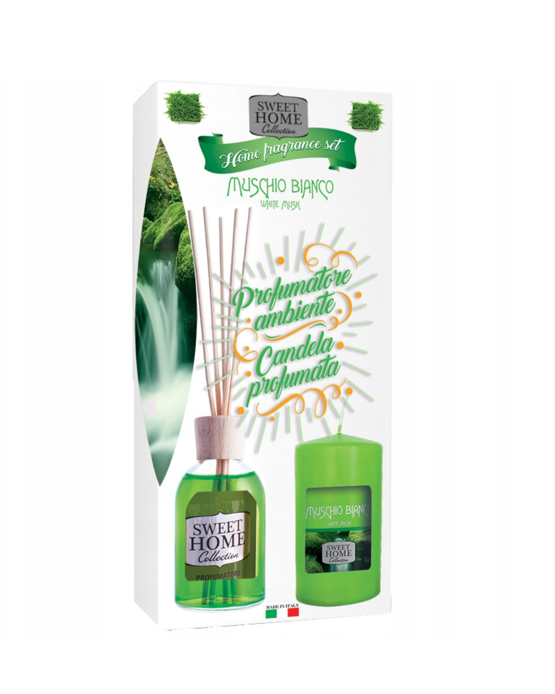 SWEET HOME AROMA DIFUZER 100 ML. + SVIEČKA MUSCHIO