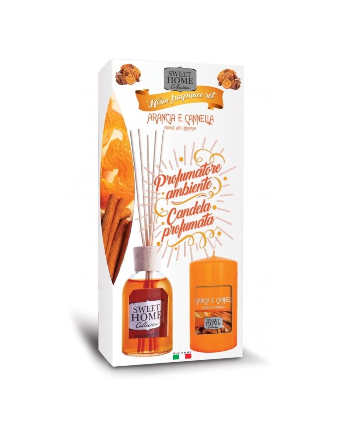 SWEET HOME AROMA DIFUZER 100 ML. + SVIEČKA ARANCIA