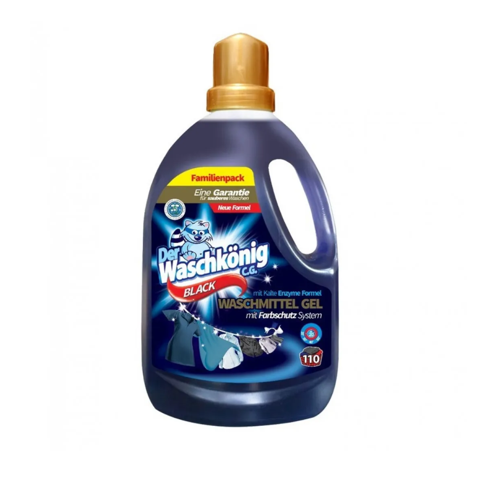 Der Waschkoning 3,305 L Black / prací gél