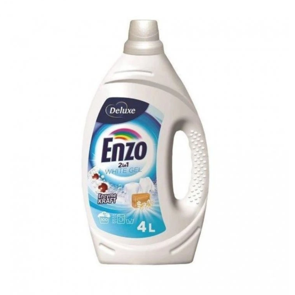 Deluxe Enzo prací gel 4L 2in1 White - 100PD
