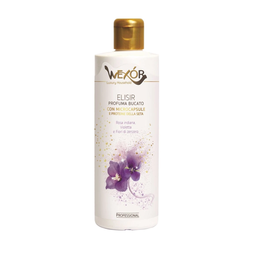 Wexor Luxury Household – Parfum do prania 200ml Rosa indiana, Violetta e Fiori di zenzero