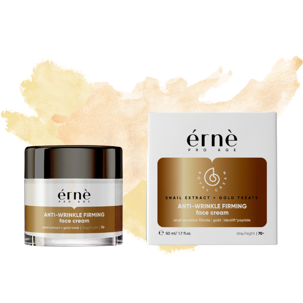 ERNE SNAIL EXTRACT+ GOLD Spevňujúci protivráskový krém denný/nočný 2v1 50 ml