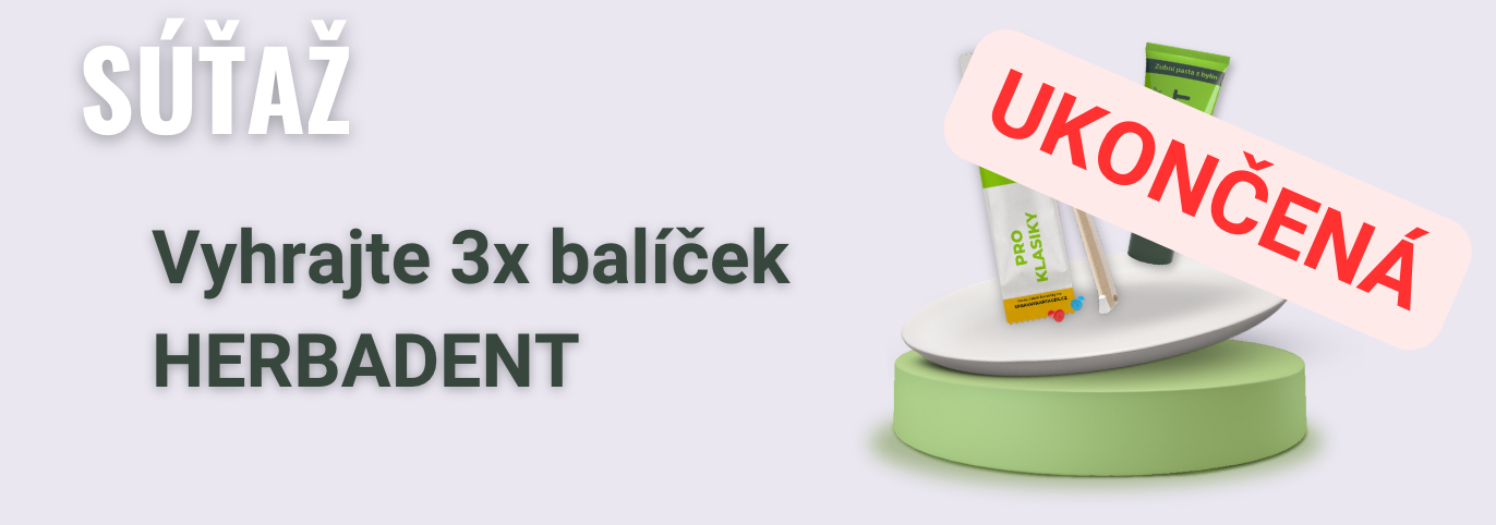 Súťaž 30.6. - 7.7.2023 3 x HERBADENT balíček