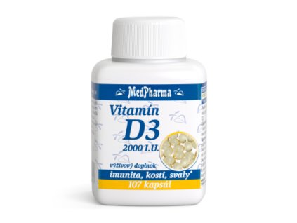 MedPharma Vitamín D3 2000 107 kapsúl