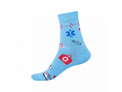 Ponožky pre zdravotníkov modrá