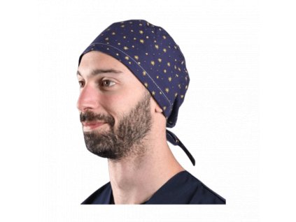 Zdravotnícka čiapka unisex so vzorom Stars