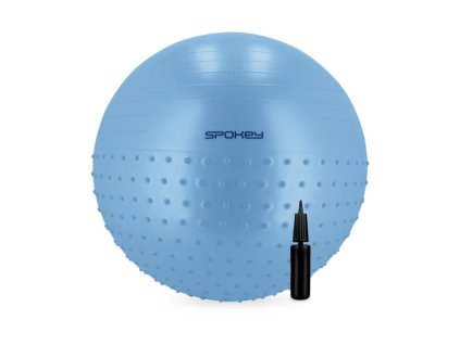 Fitlopta masážna HALF FIT 2 v 1 75 cm modrá