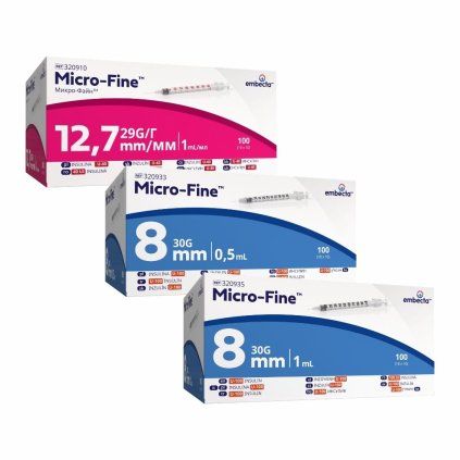 Embecta Micro Fine Plus inzulínové striekačky