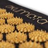 Akupresúrna podložka s vankúšom Akumata čierno zlatá, detaily