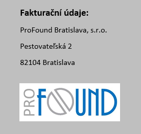 Fakturační údaje PF
