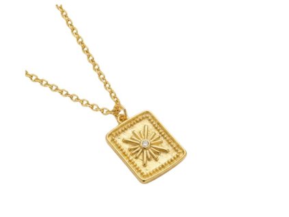 Astral – Gold Necklace with Radiant Sunburst