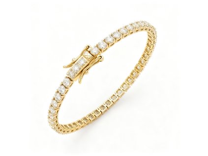 Timeless Gold-Tone Tennis Bracelet