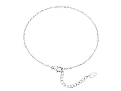 Minimalist Sterling Silver Anklet with Adjustable Chain