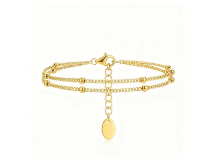 Minimalist Gold Double Chain Bracelet