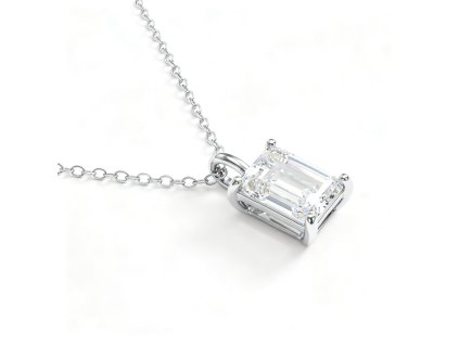 Ethereal Rectangular Zircon Necklace – Minimalist Everyday Elegance