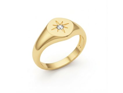 Nebula Signet Ring – Modern Celestial Elegance