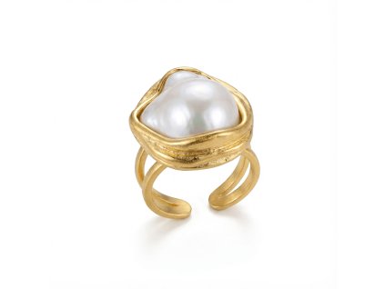Coastal Pearl Embrace Ring