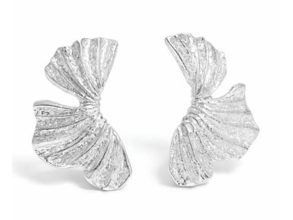 Minimalist Sculptural Silver Earrings