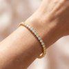 02 minTimeless Gold-Tone Tennis Bracelet