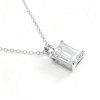 Ethereal Rectangular Zircon Necklace – Minimalist Everyday Elegance