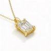 Minimalist Iconic Necklace with Emerald-Cut Zirconia