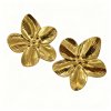 Minimalist Botanical Flower Earrings – 18K Gold Plated