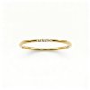 Minimalist Gold-Tone Ring with Delicate Zirconia