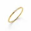 Minimalist Gold-Tone Ring with Delicate Zirconia