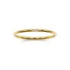 Minimalist Gold Ring with Delicate AAAA CZ