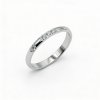 Minimalist Rhodium-Plated Ring with AAAA Cubic Zirconia