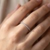 Minimalist Ring with White Zircons – Everyday Romantic Elegance