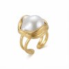 Coastal Pearl Embrace Ring