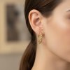 Minimalist Twisted Hoop Earrings – 18K Gold Plated Stainless Steel
