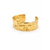 Sculpted Gold Statement Cuff Bracelet