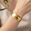 Sculpted Gold Statement Cuff Bracelet