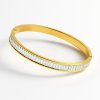 Timeless Line Gold-Tone Bangle Bracelet