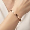 Everyday Elegance Gold Square CZ Bracelet