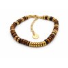Minimalist Gold & Dark Stone Bracelet
