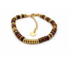 Minimalist Gold & Dark Stone Bracelet