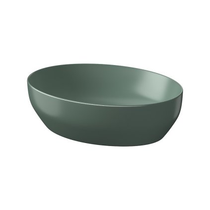 k677 054 larga 50x38 countertop washbasin green matt ellipse side,qnuMpq2lq3GXrsaOZ6Q