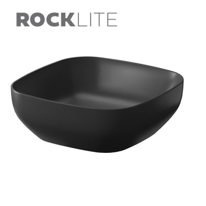 Keramické umývadlo na dosku Cersanit Larga square antracit