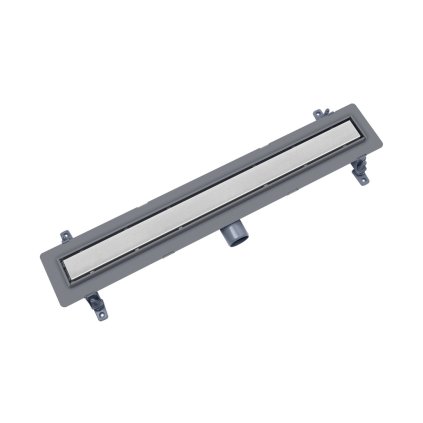 Plastový sprchový žľab z nerezovým roštom Voqi. DUO ABS 50 cm
