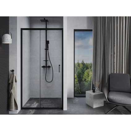 sprchove dvere do niky treos new black