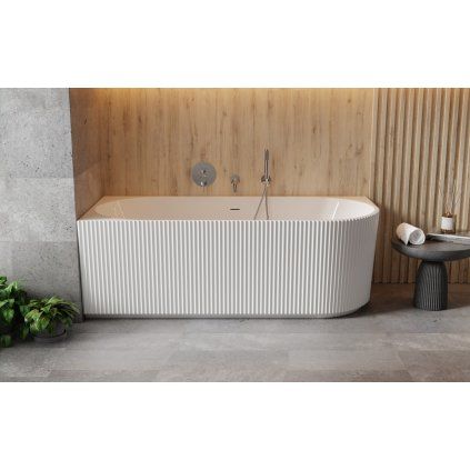 Voľne stojava asymetrická vaňa Besco Denaya