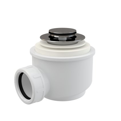 Alca - vaničkový sifón Ø 50 click-clack A465CK-50, kov