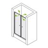 Sanovo NOE dvojkridlove sprchove dvere 5493 2