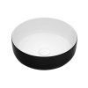 Keramické umývadlo na dosku SOFIA white/black matt Ø 38,5 cm